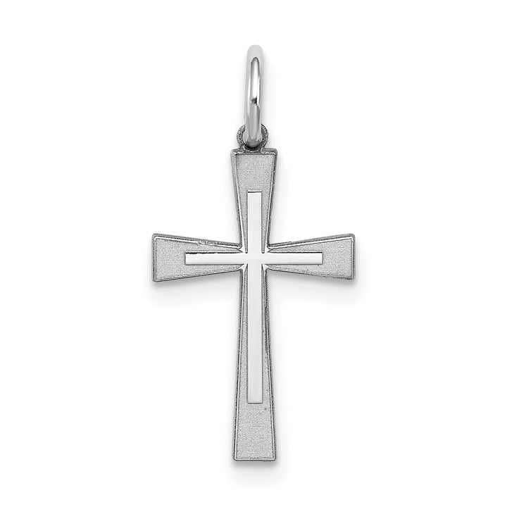 Sterling Silver Laser Designed Cross Pendant