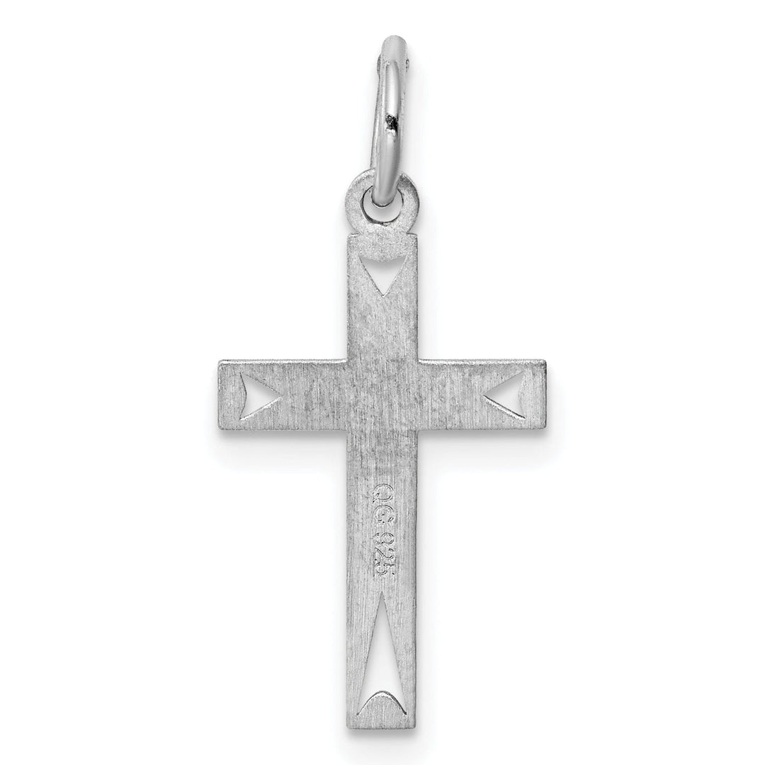 Sterling Silver Laser Designed Cross Pendant