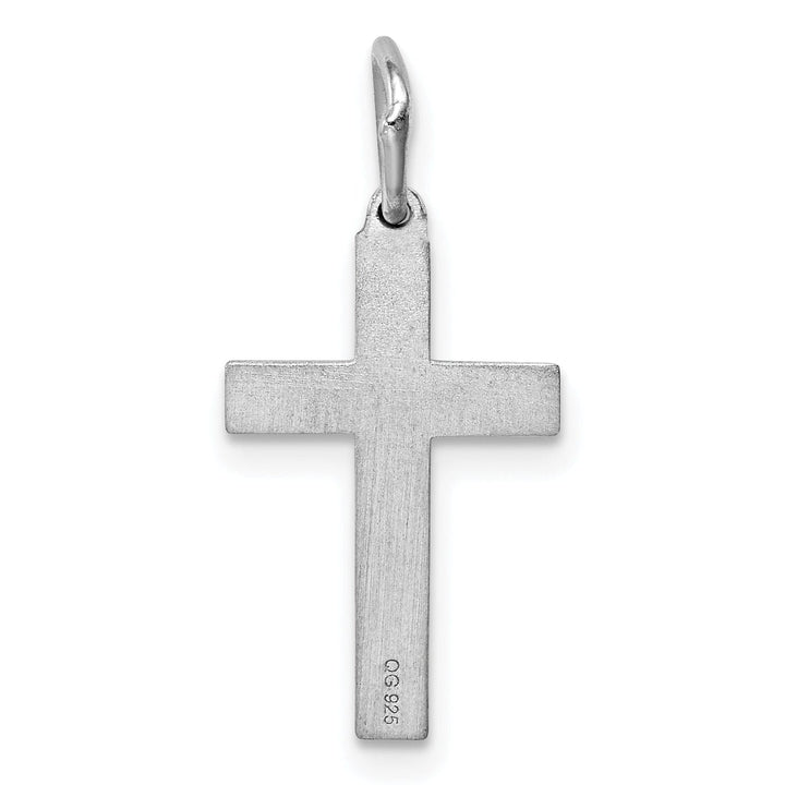 Sterling Silver Laser Designed Cross Pendant