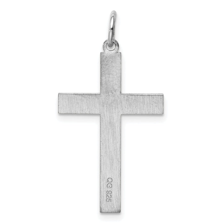 Sterling Silver Laser Designed Cross Pendant