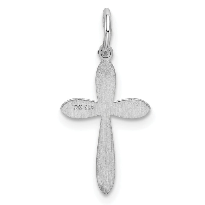 Sterling Silver Laser Designed Cross Pendant