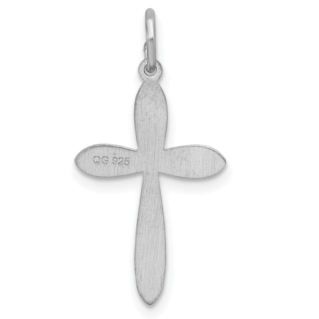 Sterling Silver Laser Designed Cross Pendant