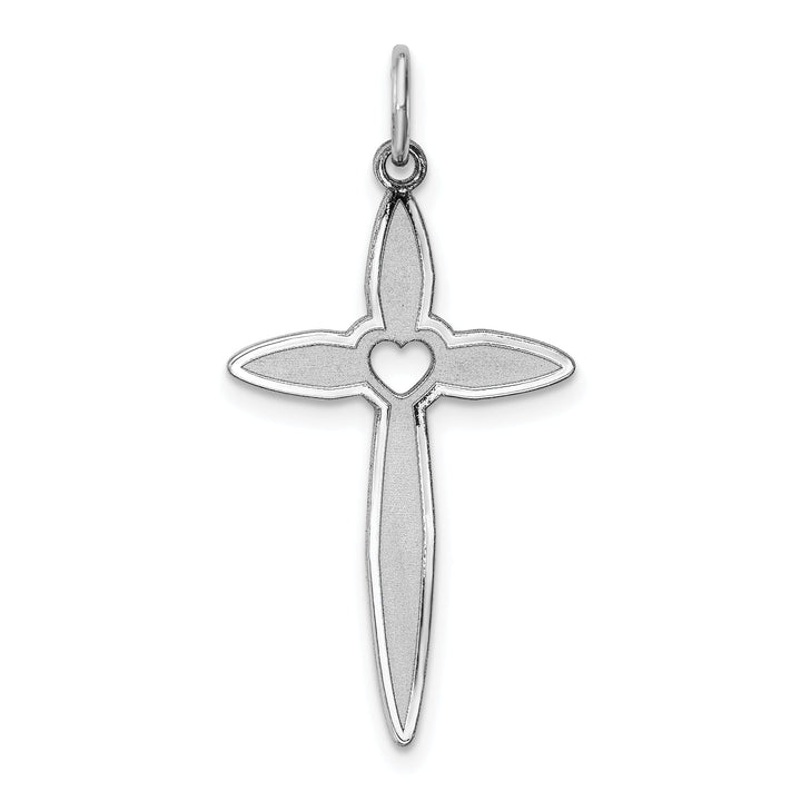 Sterling Silver Laser Designed Cross Pendant
