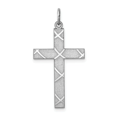 Silver Laser Designed Latin Cross Pendant at $ 23.16 only from Jewelryshopping.com