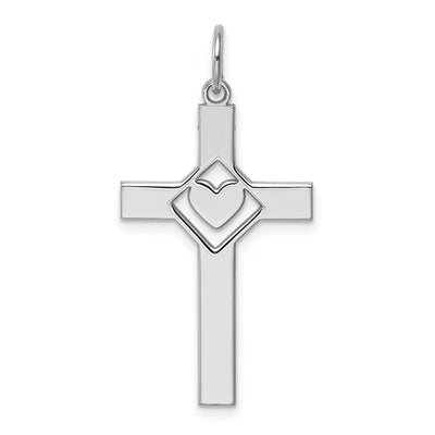 Silver Laser Designed Latin Cross Pendant at $ 23.27 only from Jewelryshopping.com
