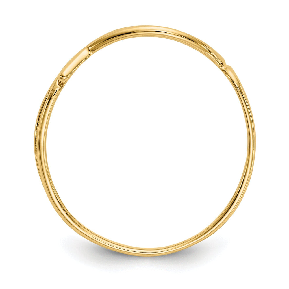 14k Yellow Gold Polished Ichthus Fish Ring