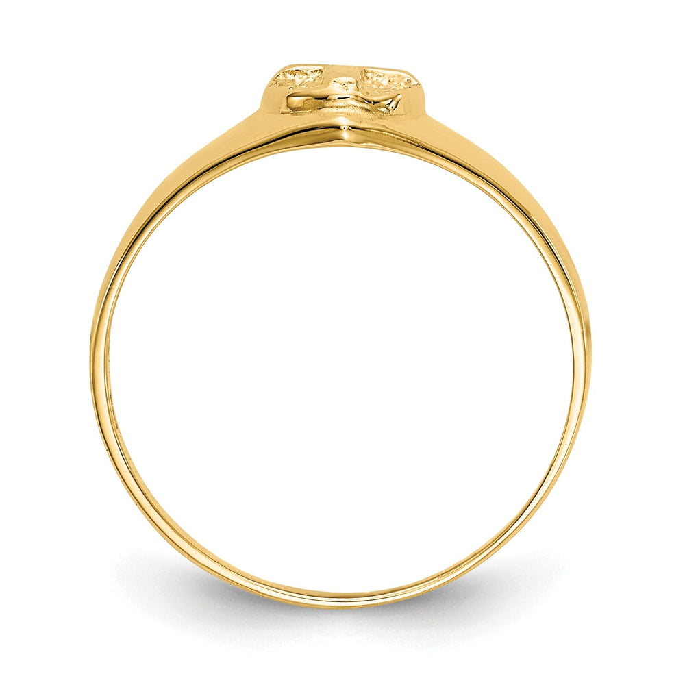 14k Yellow Gold Cross Children's Ring
