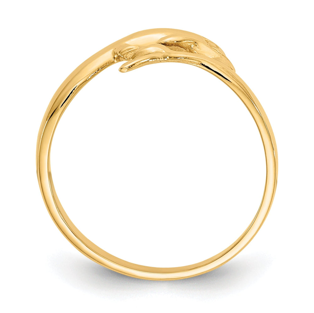 14k Yellow Gold Dolphin Children's Ring