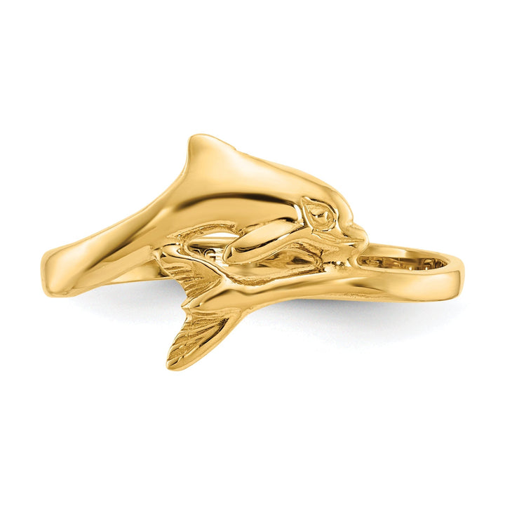 14k Yellow Gold Dolphin Children's Ring