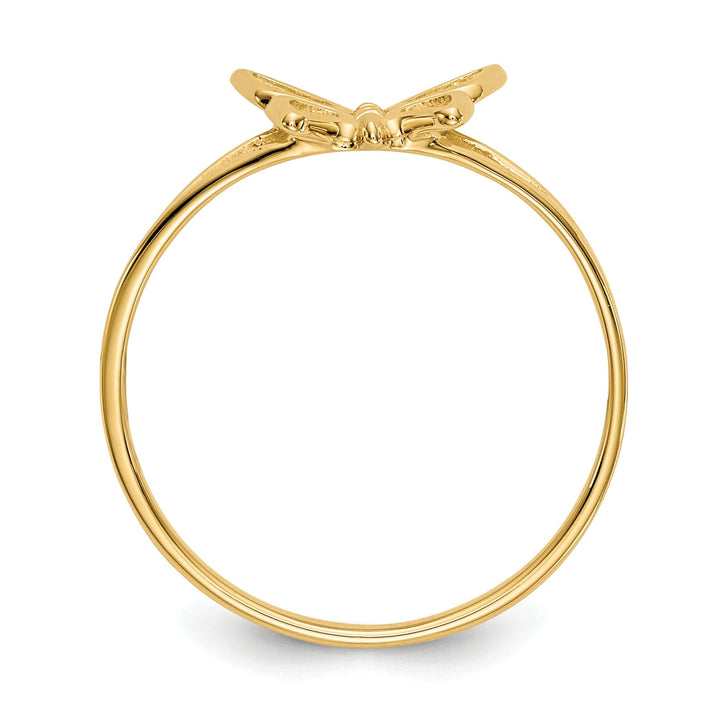 14k Yellow Gold Children's Butterfly Ring