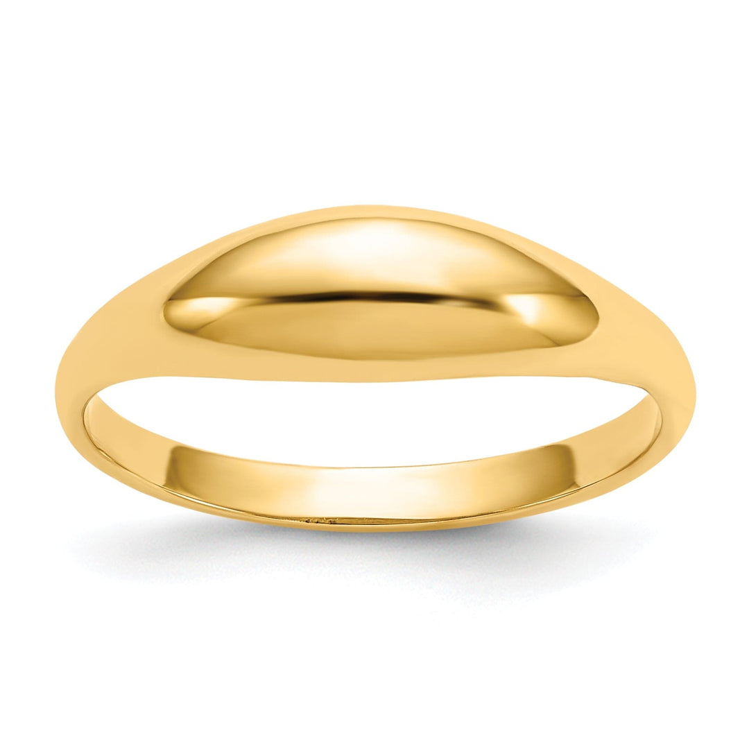 14k Yellow Gold Dome Children's Ring