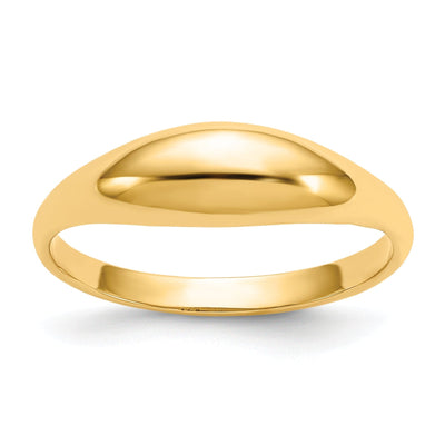 14k Yellow Gold Dome Children's Ring at $ 131.59 only from Jewelryshopping.com