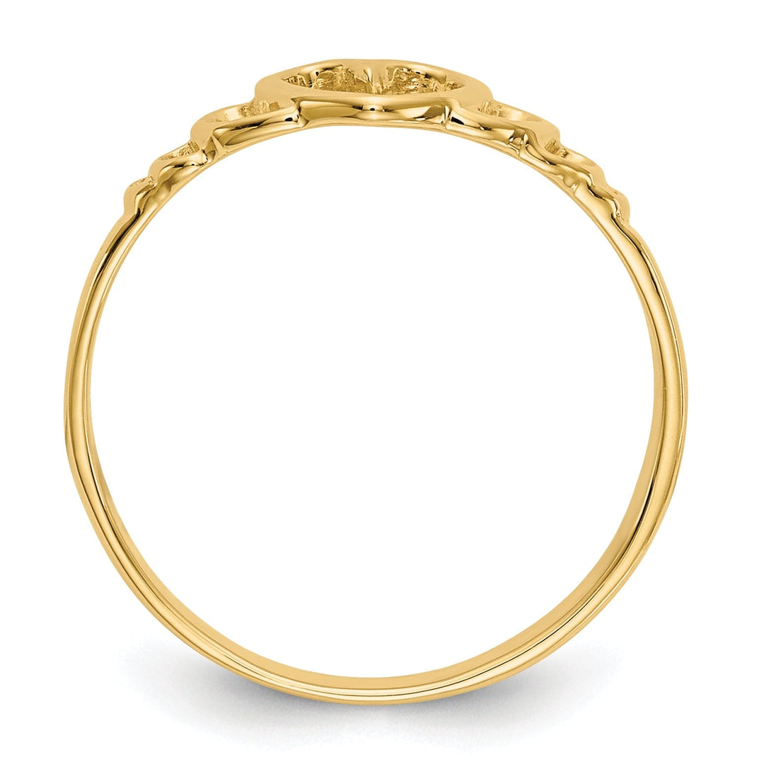 14k Yellow Gold Children's Heart Ring