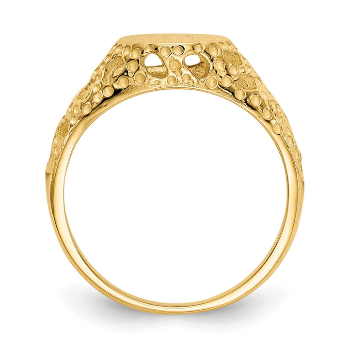 14k Yellow Gold Fancy Signet Children's Ring