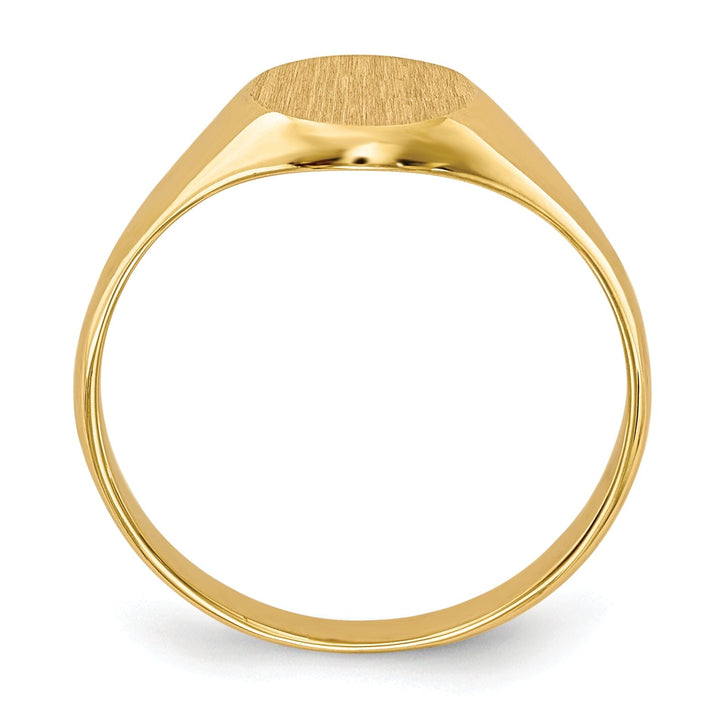 14k Yellow Gold Engraveable Signet Children Ring