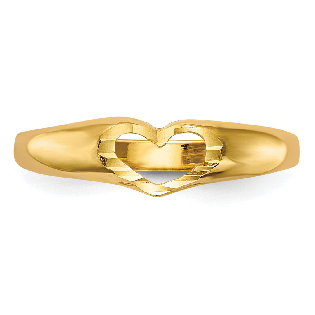 14k Yellow Gold Children's Heart Ring