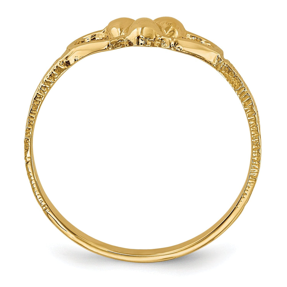 14k Yellow Gold Children's Heart Children's Ring