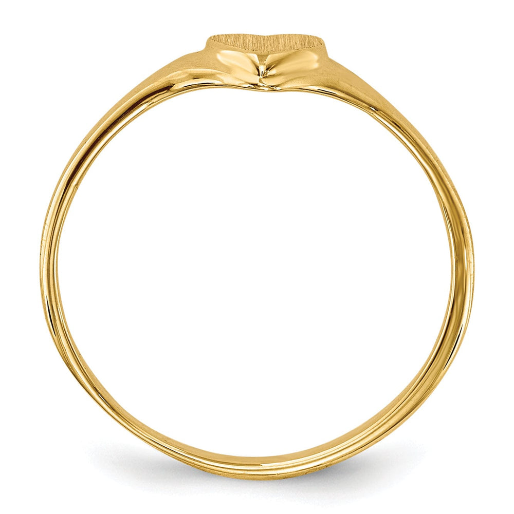 14k Yellow Gold Children's Heart Children's Ring