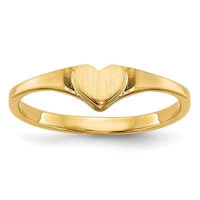 14k Yellow Gold Children's Heart Children's Ring at $ 57.67 only from Jewelryshopping.com