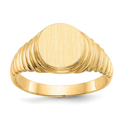 14k Yellow Gold Casted Solid Polished Men's Ring at $ 337.93 only from Jewelryshopping.com