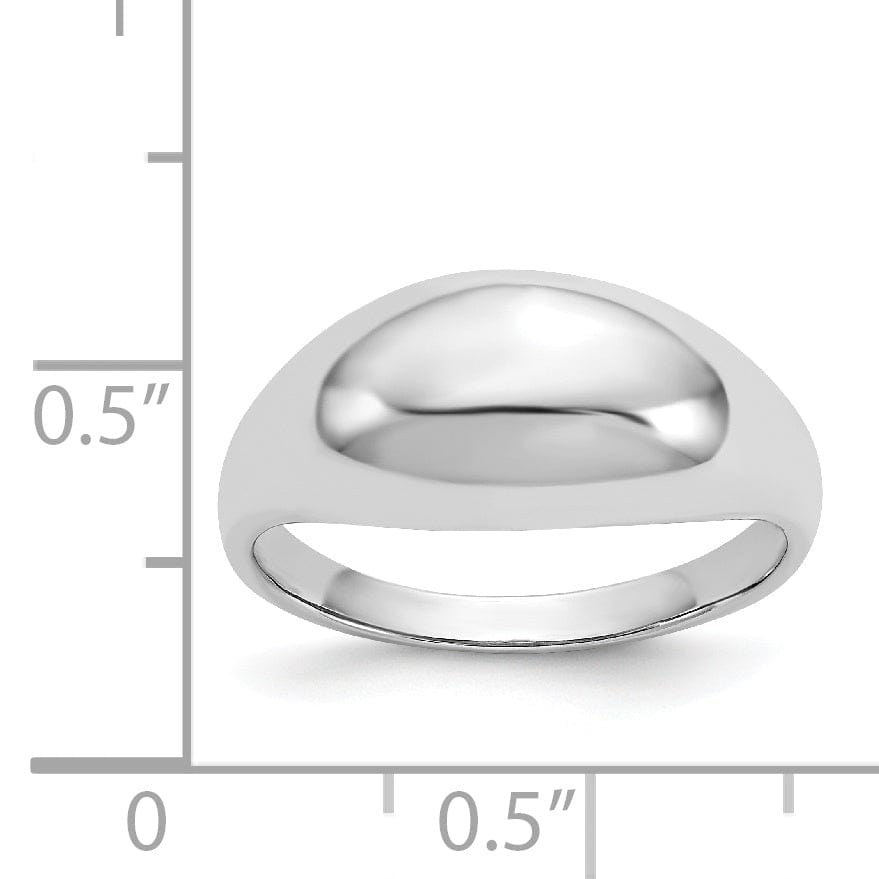 14k White Gold Timeless Creations Dome Ring