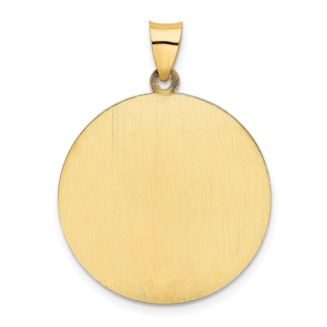 14k Yellow Gold Saint Christopher Medal Pendant