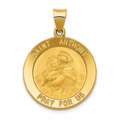 14k Yellow Gold Saint Anthony Medal Pendant at $ 244.36 only from Jewelryshopping.com