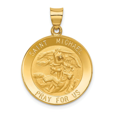 14k Yellow Gold Saint Michael Medal Pendant at $ 244.36 only from Jewelryshopping.com
