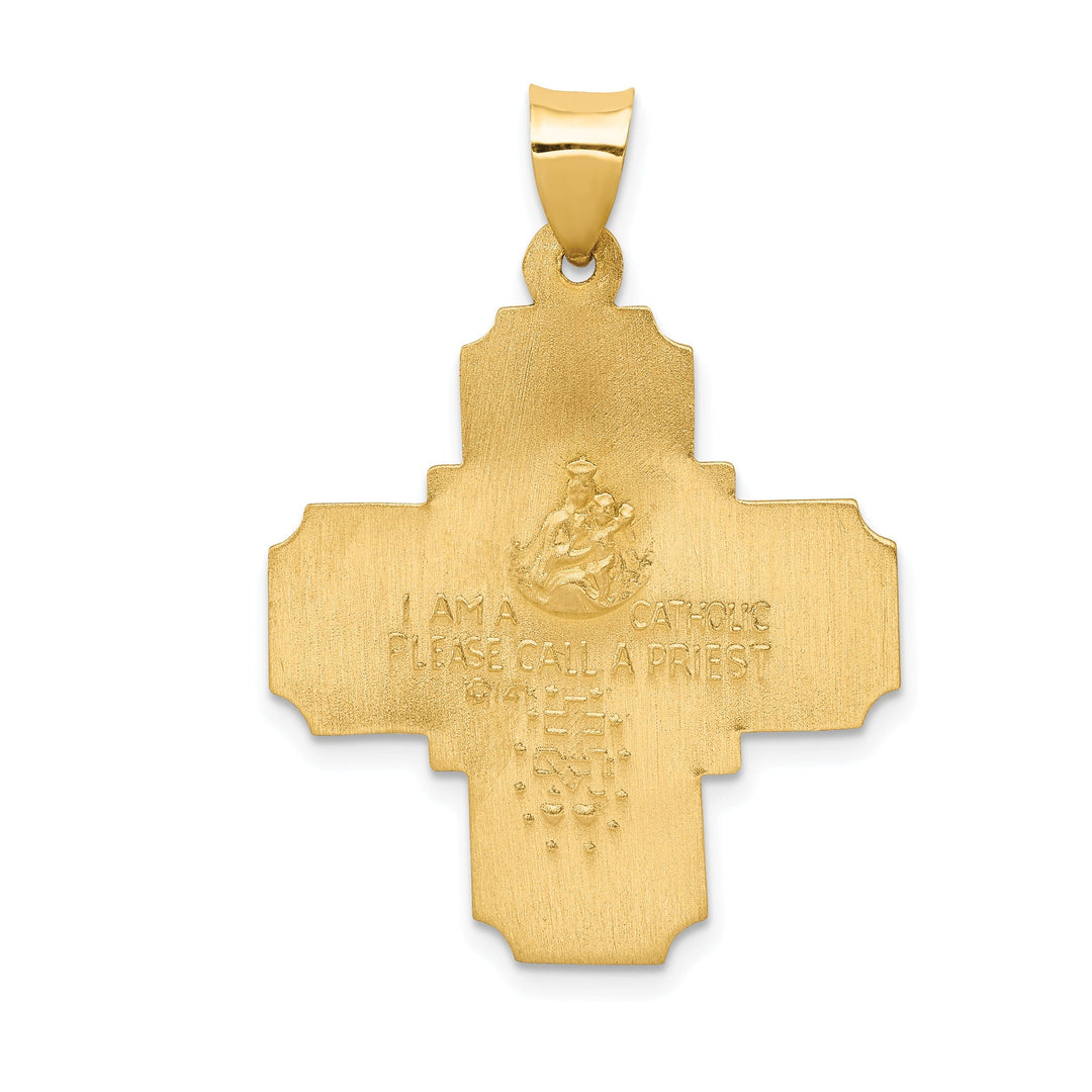 14k Yellow Gold Four-Way Medal Pendant