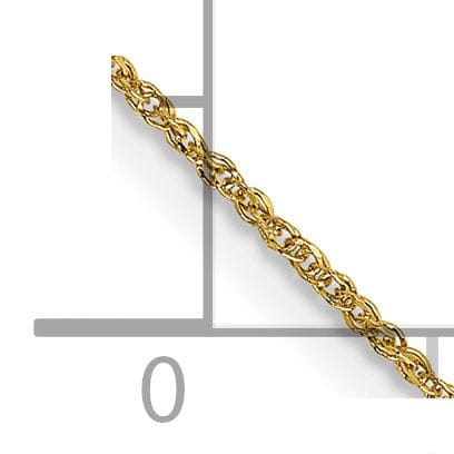 14k Yellow Gold 0.70mm Polished Ropa Chain