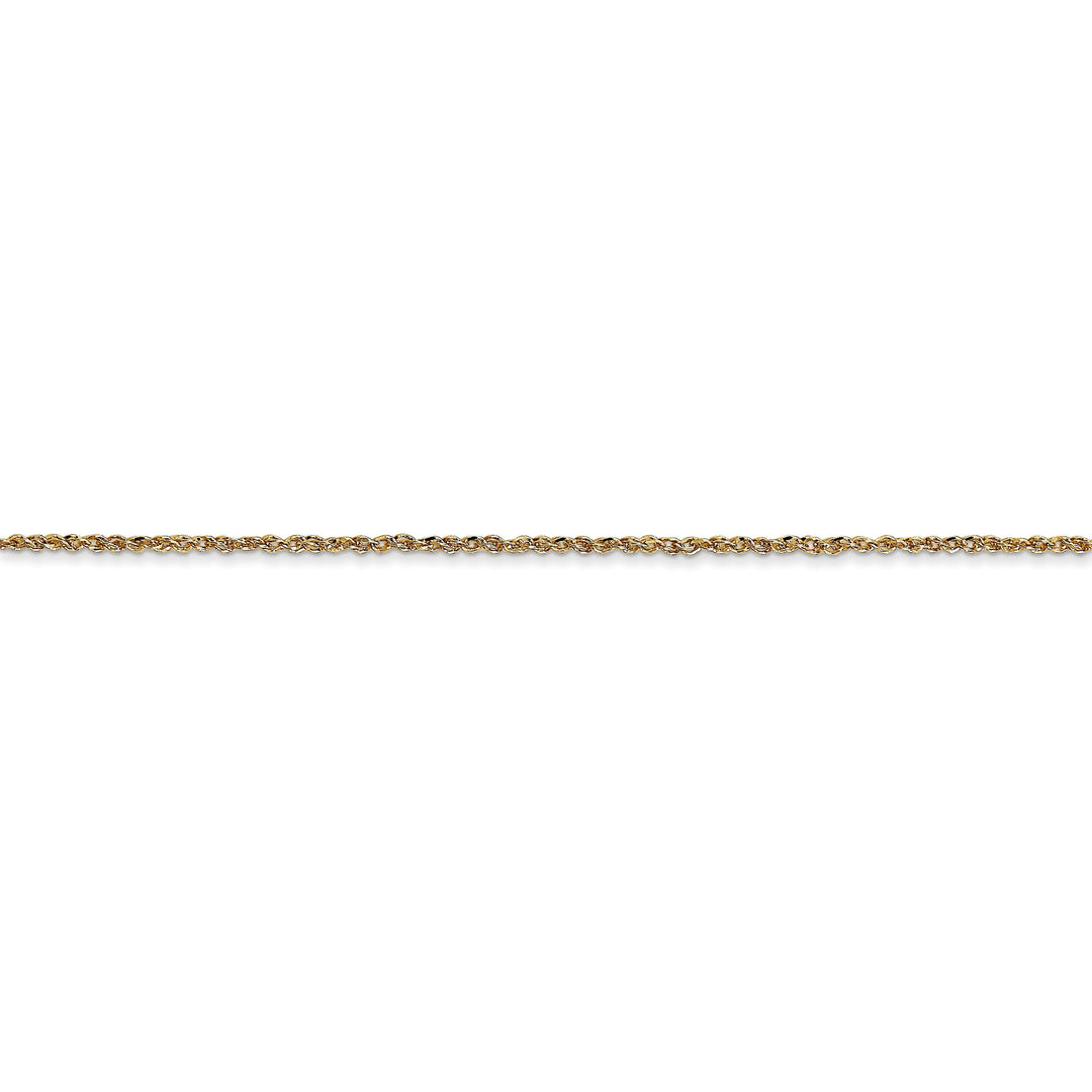 14k Yellow Gold 1.10mm Polished Ropa Chain