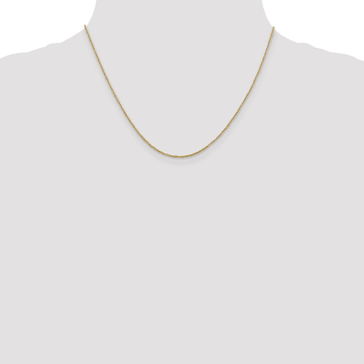 14k Yellow Gold 1.10mm Polished Ropa Chain