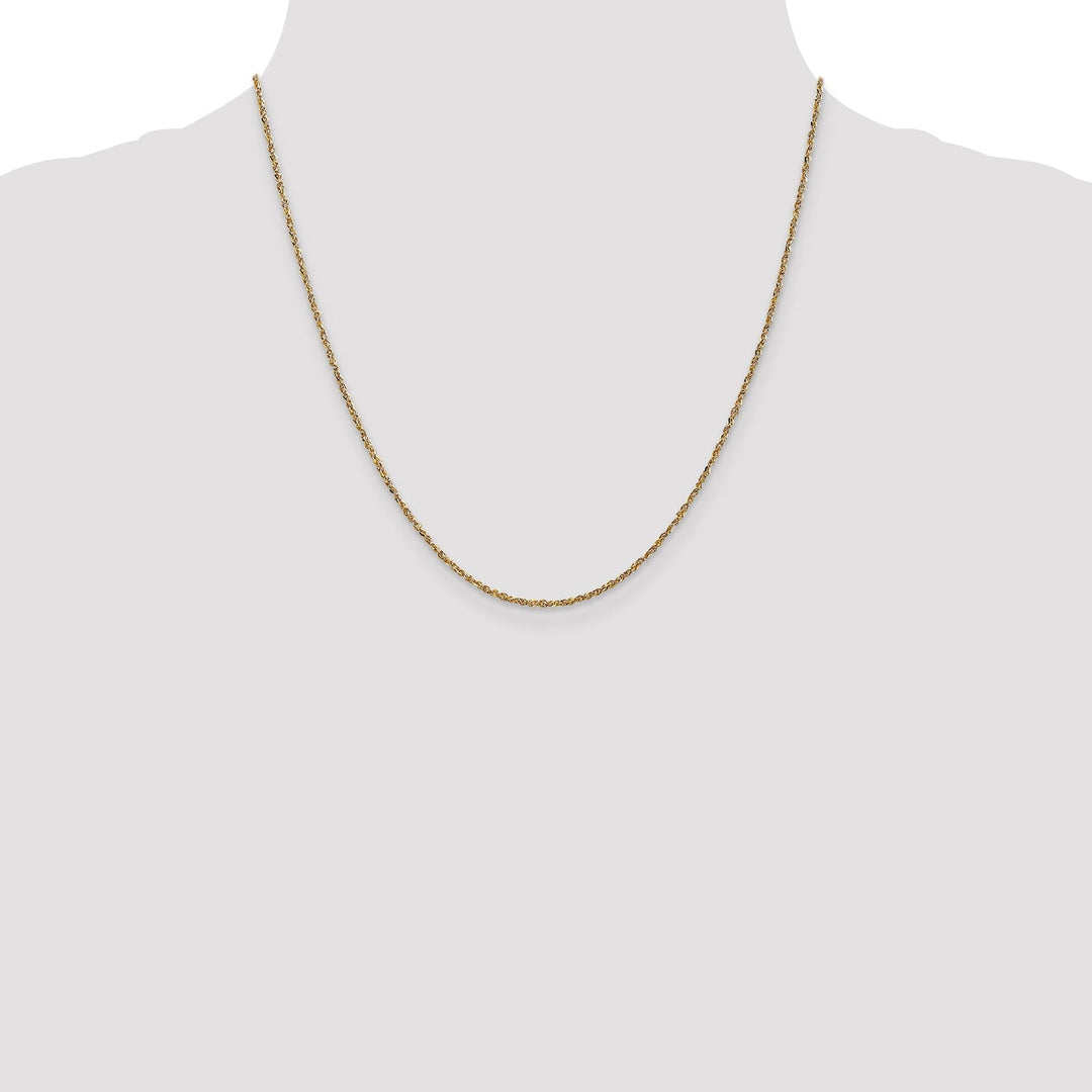 14k Yellow Gold 1.70mm Polished Ropa Chain