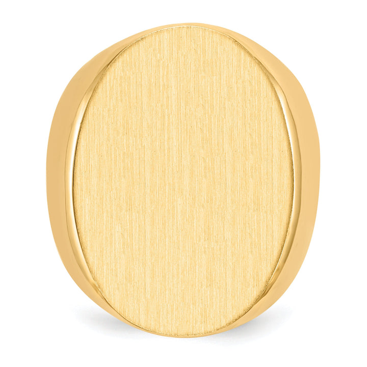 14k Yellow Gold Men's Polished Signet Ring