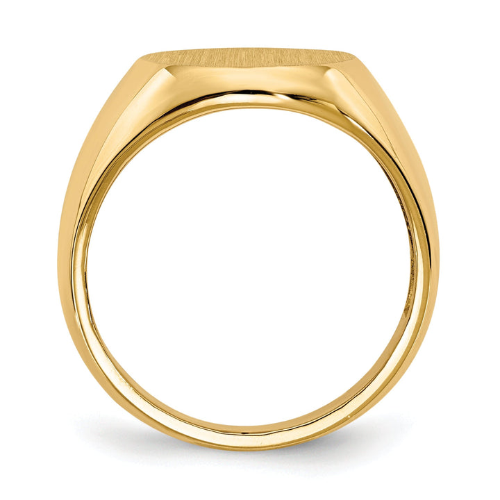 14k Yellow Gold Men's Polished Signet Ring