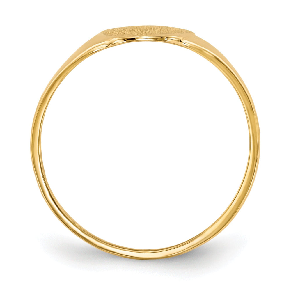 14k Yellow Gold Open Back Signet Ring