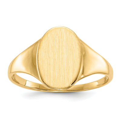 14k Yellow Gold Open Back Signet Ring at $ 217.9 only from Jewelryshopping.com