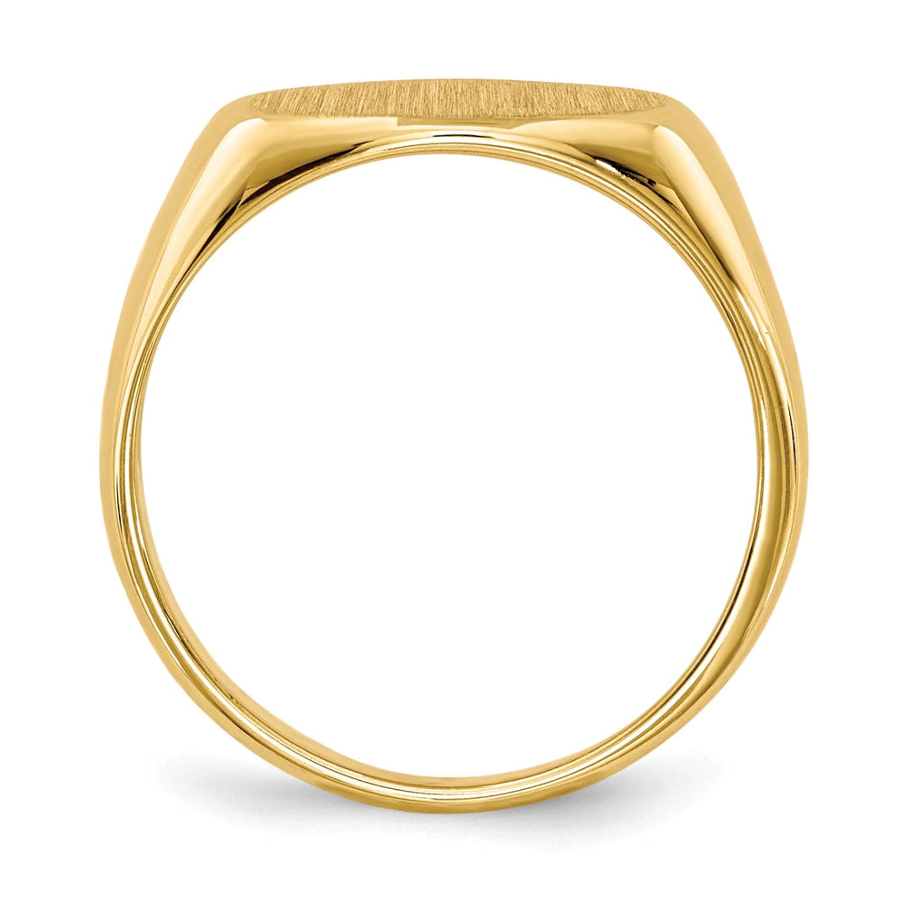 14k Yellow Gold Open Back Signet Ring