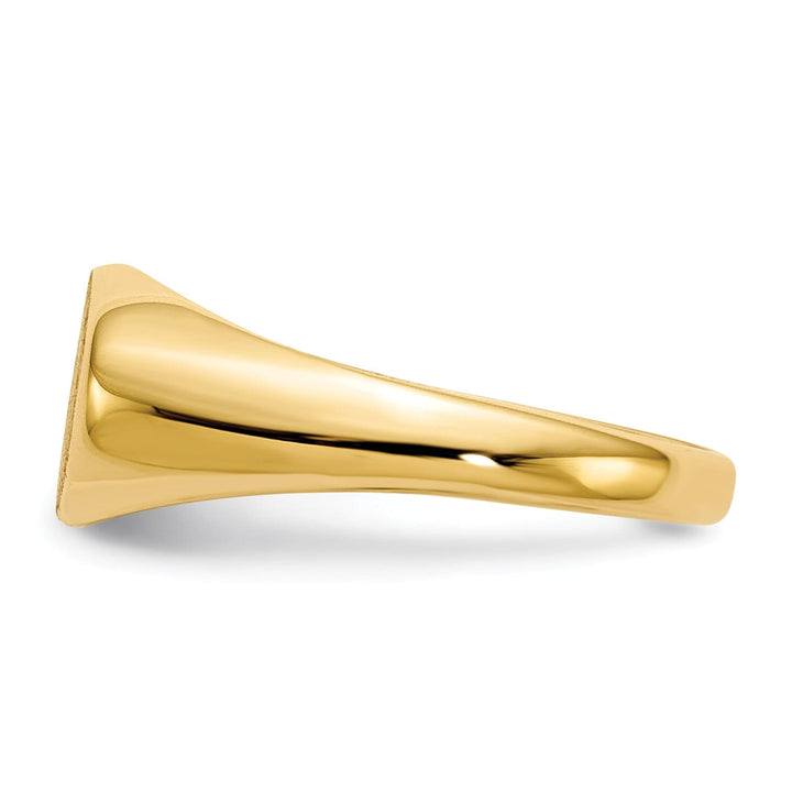 14k Yellow Gold Open Back Signet Ring