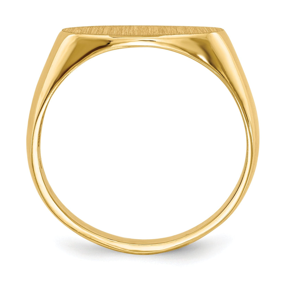 14k Yellow Gold Open Back Signet Ring