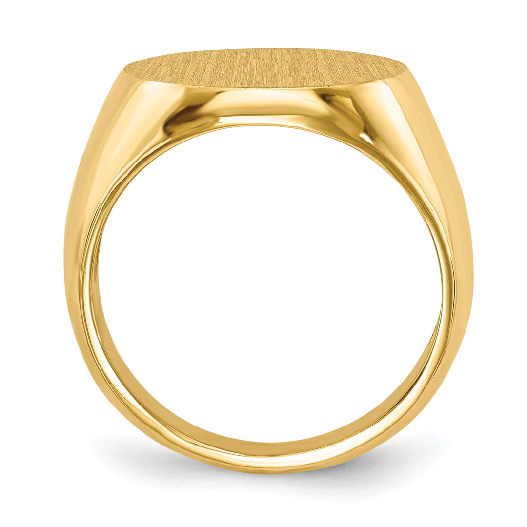 14k Yellow Gold Open Back Signet Ring