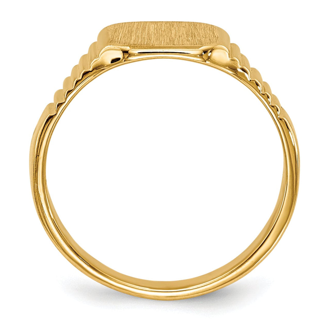 14k Yellow Gold Signet Children's Ring