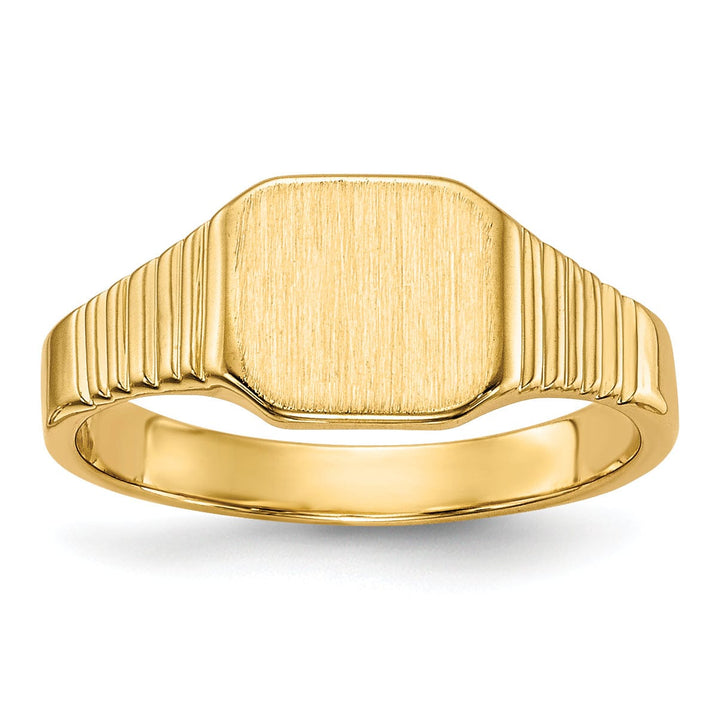 14k Yellow Gold Signet Children's Ring