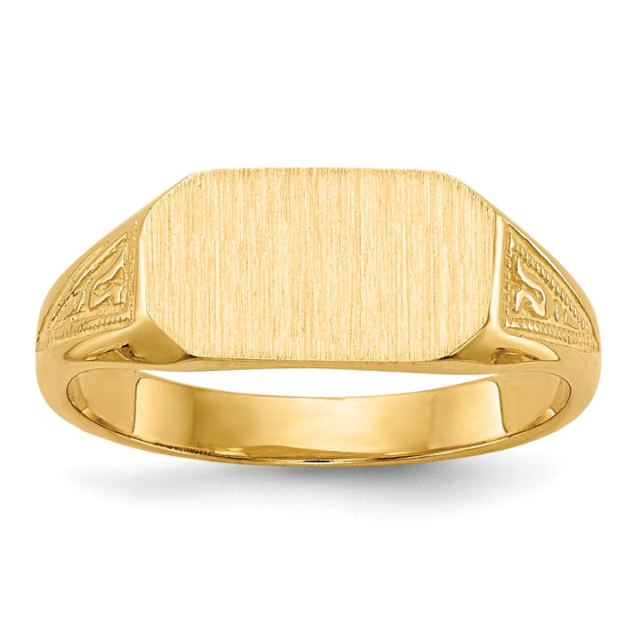 14k Yellow Gold Signet Children's Ring