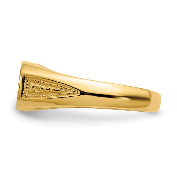 14k Yellow Gold Signet Children's Ring