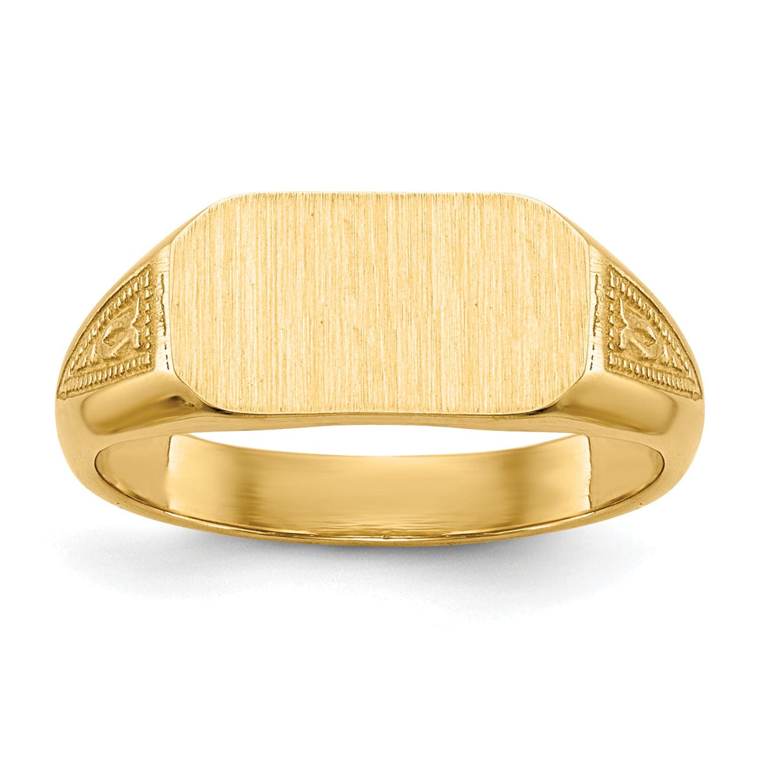 14k Yellow Gold Signet Children's Ring