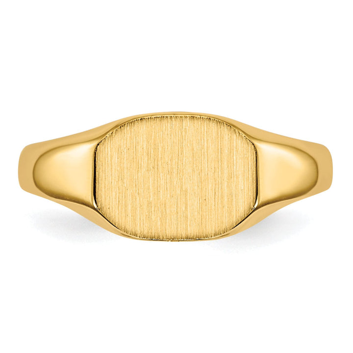 14k Yellow Gold Signet Children's Ring