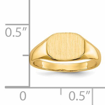 14k Yellow Gold Signet Children's Ring