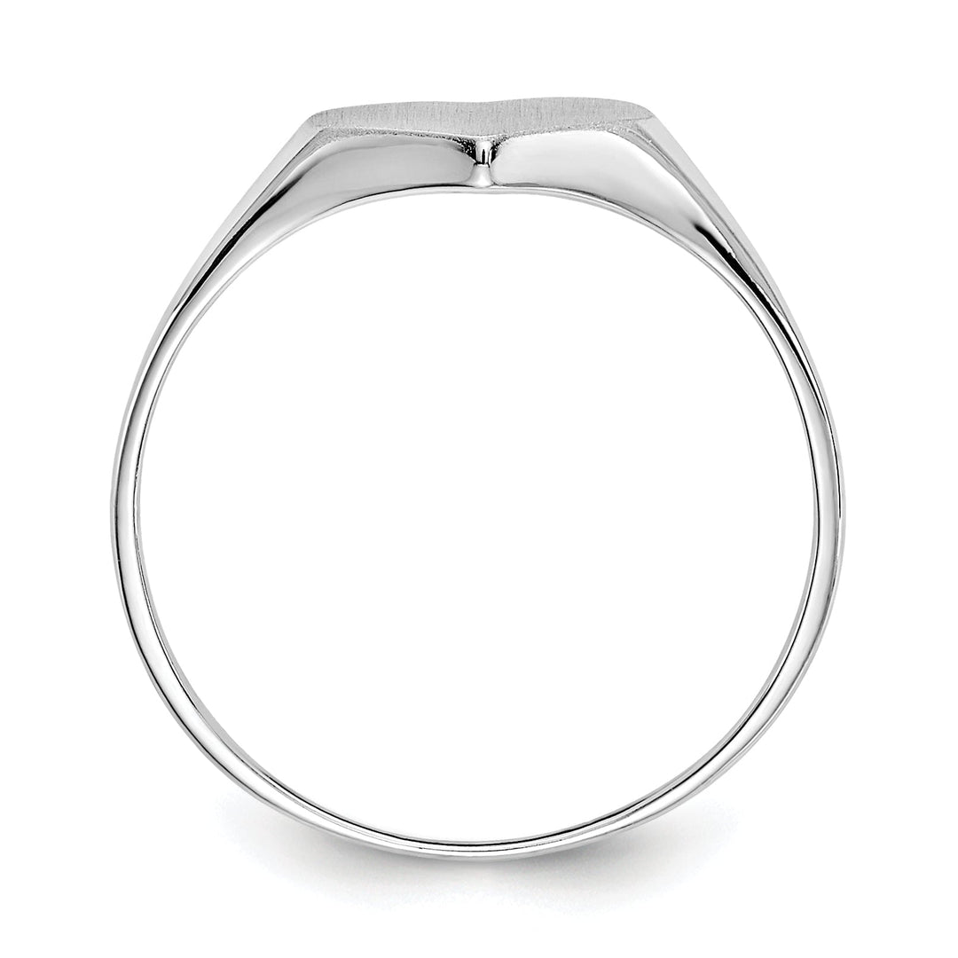 14k White Gold Heart Children's Ring