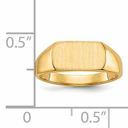 14k Yellow Gold Signet Children's Ring